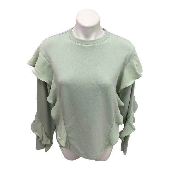 a new day Ruffle Accent Crewneck Sweatshirt NWT - Picture 7 of 7